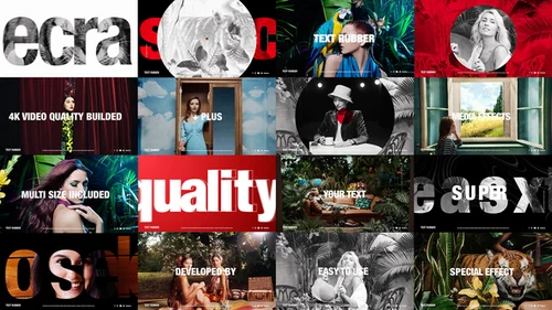 现代优雅动态文字开场模板 - AE专业级文本动画