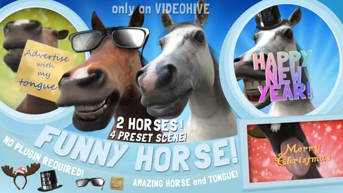 《Funny Horse Opener Pack》AE 模板介绍