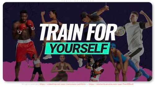 Training Opener - 动感运动开场AE模板