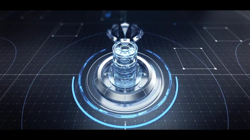 未来感比特币企业标识片头 - AE超现代动态模板