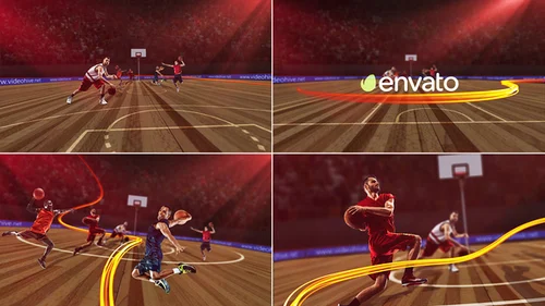 职业篮球赛事动态开场AE模板 | NBA & Euroleague 专属