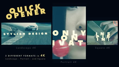 多格式动态商业开场AE模板 - 优雅商业宣传解决方案