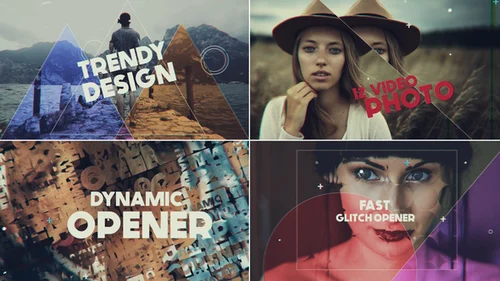 快速信号干扰片头/动态片头AE模板