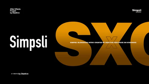 现代简约文字动画AE模板介绍