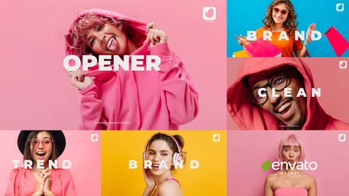 有节奏的片头动画AE模板