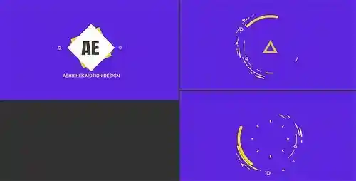 形状标志片头动画-创意AE模板