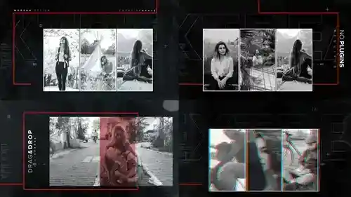 AE动态节奏开场模板 - 多彩版