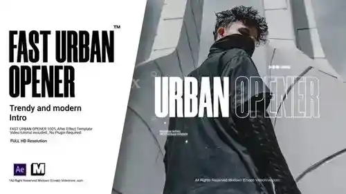 Dance舞蹈展示快速城市开启者AE模板