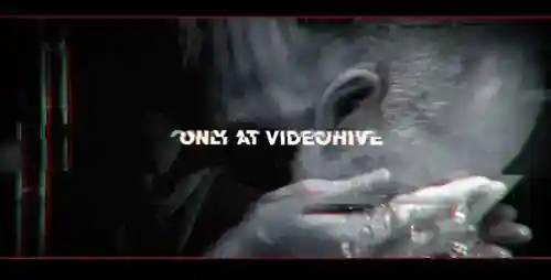 梦幻故障开场片头AE模板 - Cinematic Glitch Opener