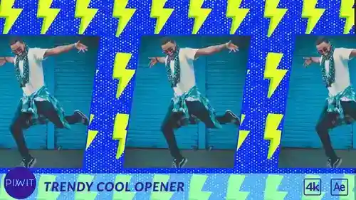 时尚酷片头动画AE模板