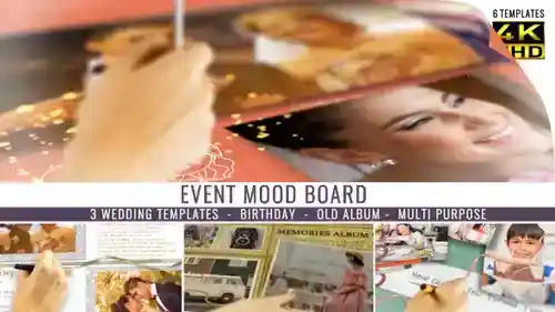 婚礼相册动态开场模板 - 浪漫时刻珍藏册