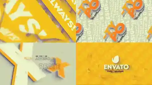 AE模板介绍：多彩流体排版 - 动态标识开场动画