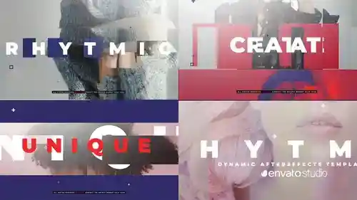 超燃动态都市片头AE 模板 | 故障艺术 × 嘻哈节奏