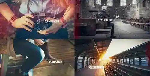 现代简约相册幻灯片AE模板