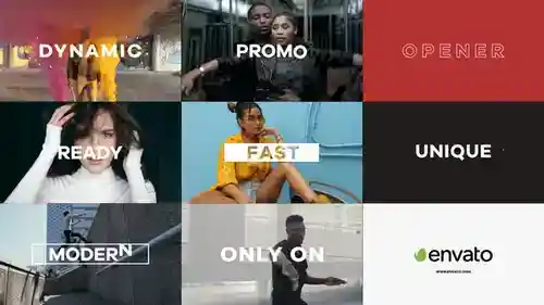 动感节奏型AE模板 - 高效视觉炸弹