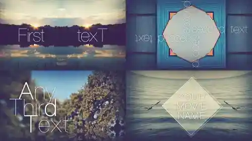 简约风格电影开场AE模板介绍