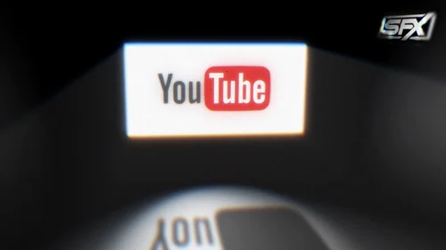 程序化投影灯光呈现标志的光影动画AE模板