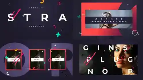 多彩动态文字开场AE模版介绍