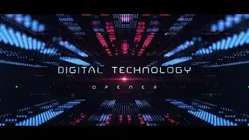数字未来全球网络安全动态开场 AE 模版介绍