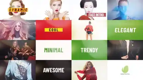 动态优雅的片头动画AE模板