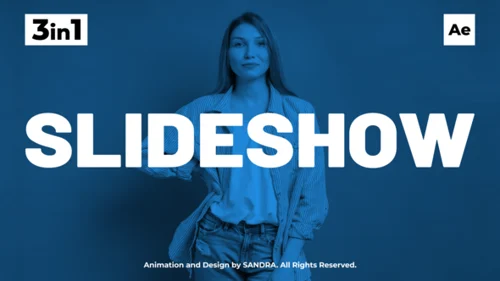 动态标志展示幻灯片AE模版