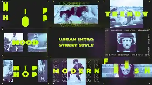 街头风格-城市快速介绍AE模板