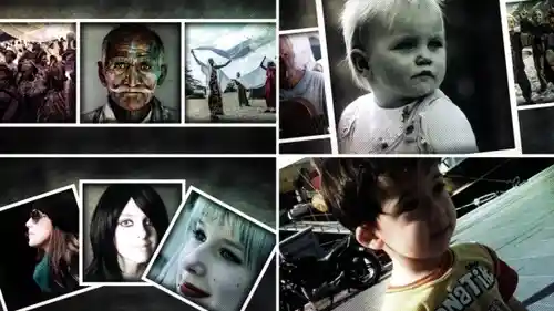 Vertical Photo Slide - 3D垂直相片动态幻灯片AE模板