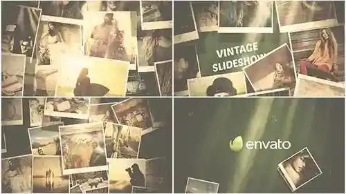 复古家庭相册 - 怀旧幻灯片AE模板