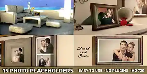 精致3D相框画册 - 定格爱的记忆AE模板