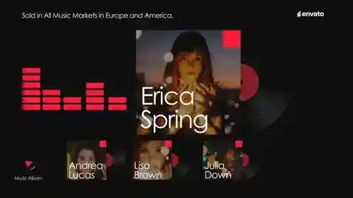 动感音乐专辑推广AE模板