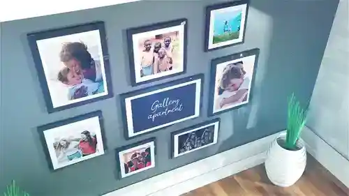 艺术画廊风格相册展示AE模板