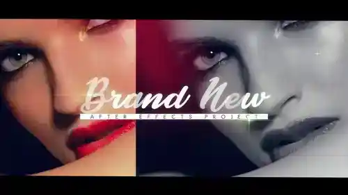 时尚信号干扰片头动画AE模板