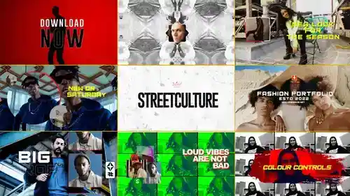 时尚服装炫动展示AE模板 | 动态剪辑利器