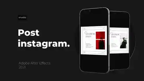 Minimal Post - 时尚简约Instagram AE模板