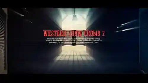 狂野西部复古标题动画AE模板