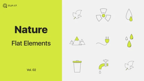 自然灵动文字动画模板 | Nature Typography Animation