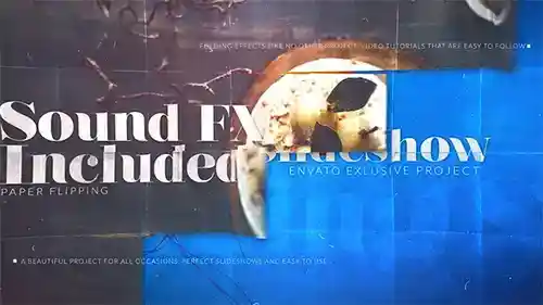 【纸艺折叠相册】动态翻页相册AE模板