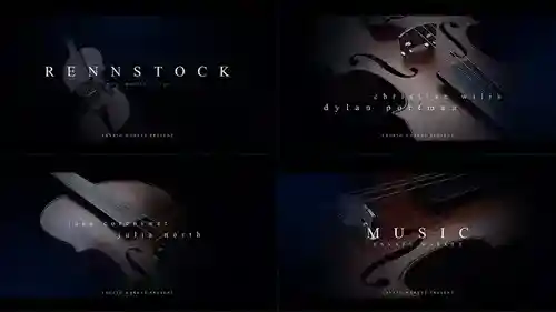 优雅古典风音乐会开场片头ae模板