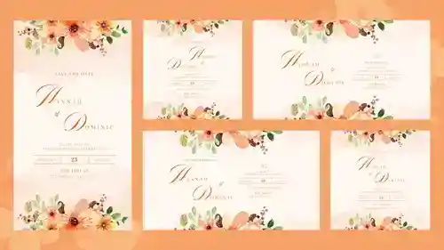 精美婚礼邀请函AE模板：定格幸福瞬间