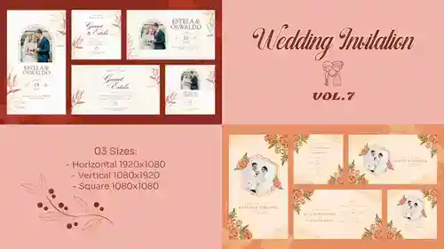 传统印度教婚礼邀请函AE动态模板介绍