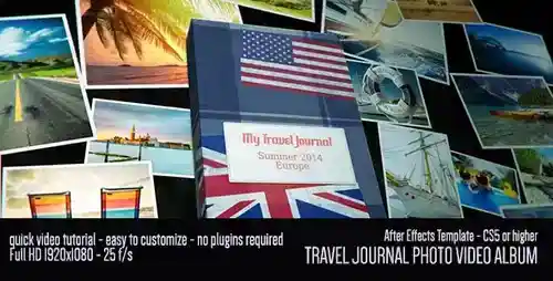 复古报纸动态相册 AE模板 | 珍藏时光的3D回忆画廊