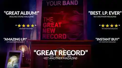 复古黑胶爵士：动态音乐专辑AE模板