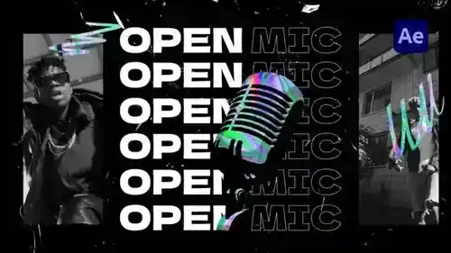 音乐活动与派对开幕片头 - After Effects 模板