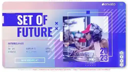 未来派音乐套装AE模板
