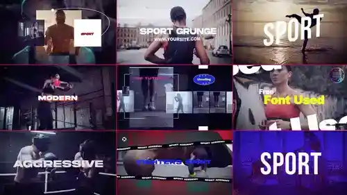 AE模板 - 动态运动蒙太奇 Dynamic Sports Montage