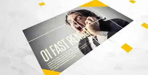 3D 立体照片廊 AE 模板