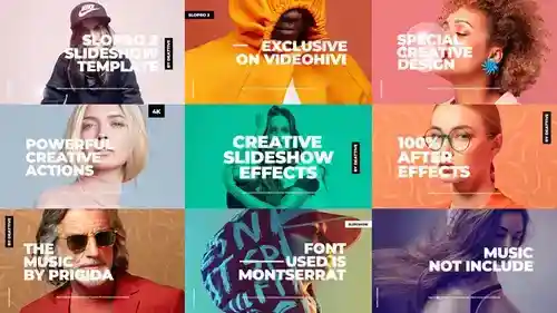 现代时尚动态相册 AE 模板