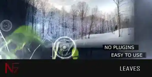 叶子-轻松的照片和视频显示AE模板