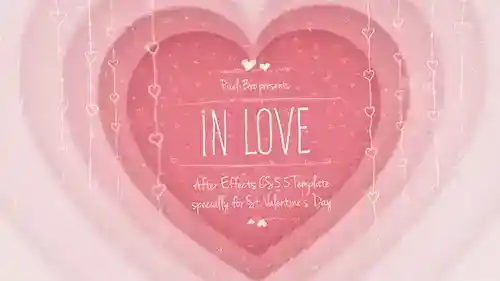 浪漫爱情故事 After Effects 模板介绍