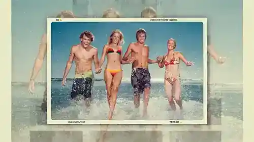 温馨家庭历史动态相册 AE模板